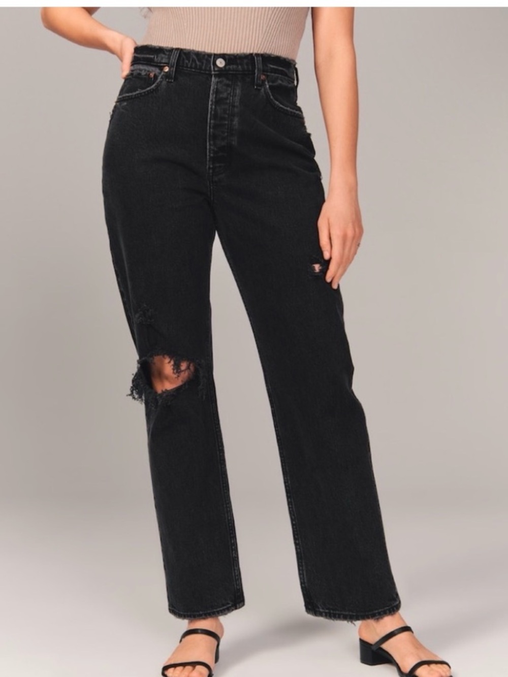 Abercrombie and fitch 90s straight ultra high rise size 2R / 26